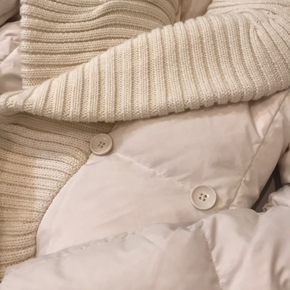 Off white puffy winter jacket. Very warm. - Picture 2 of 2